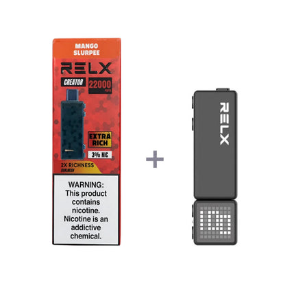 正品悦刻积木乐高RELX Creator 22000口烟弹/套装-多口味可选 (一代/二/三代杆弹通用） - 套装2(配正品二代杆) / 芒果冰沙