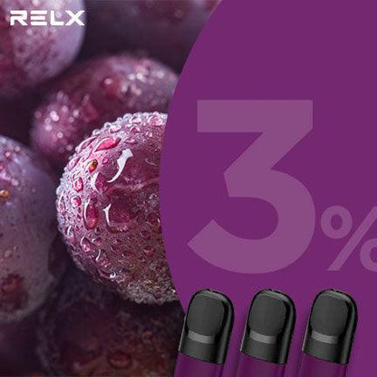 悦刻Relx 4/5代烟弹(三颗装) 葡萄 （国标/海外四五六代杆子可通用）