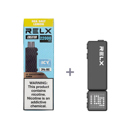 正品悦刻积木乐高RELX Creator 22000口烟弹/套装-多口味可选 (一代/二/三代杆弹通用） - 海盐柠檬