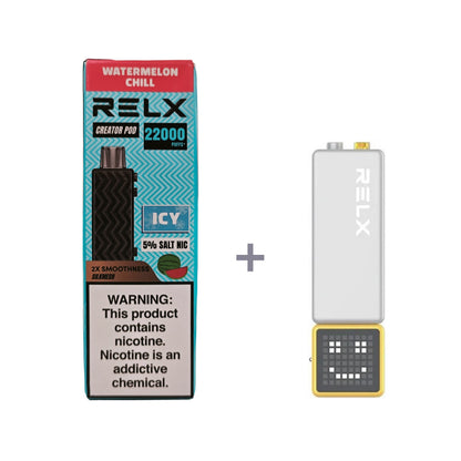 正品悦刻积木乐高RELX Creator 22000口烟弹/套装-多口味可选 (一代/二/三代杆弹通用） - 套装1(配正品一代杆) / 西瓜