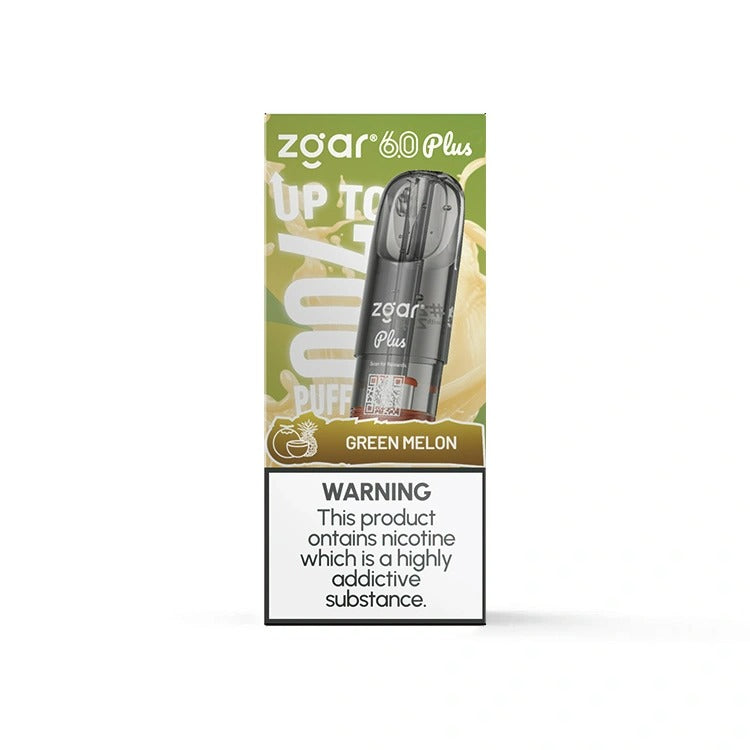 【多种全新口味】正品新款冰熊超大容量3.5ML Zgar Pod 6.0 PLUS(悦刻4/5/6/7代杆通用) 口味任选，三颗起售 - 绿宝石甜瓜