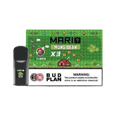 正品马里奥六代Mario 6TH通配烟弹三颗装-RELX六代通配平替-适配悦刻4/5/6/7代烟杆 马里奥六代Mario 6TH通配烟弹严格的标准，其产品质量高，独有防漏油技术设计，口味选择多，且每一种口味都独具特色，口感丝滑、丰满，令人回味无穷。烟雾细腻且持久，甜凉适中，能完美复刻悦刻RELX各种经典口味，是市面上一致认定的口粮油。 - 绿豆