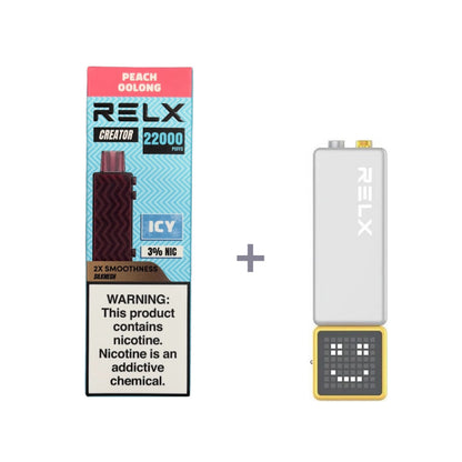 正品悦刻积木乐高RELX Creator 22000口烟弹/套装-多口味可选 (一代/二/三代杆弹通用） - 套装1(配正品一代杆) / 白桃乌龙