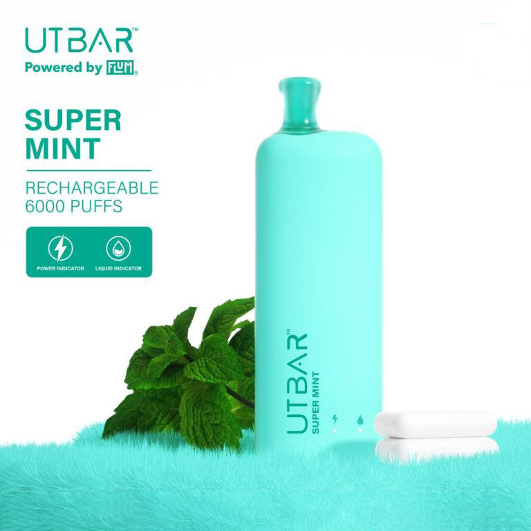UTBAR 6000口电子烟 - UT BAR一次性电子烟 - UTBAR 6K - 超级薄荷