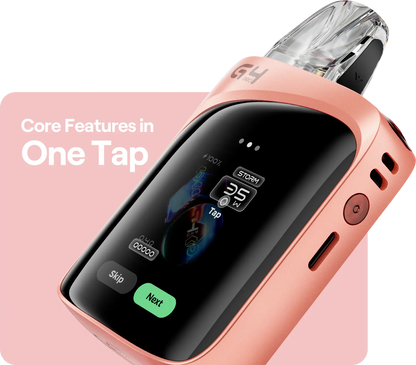 UWELL CALIBURN G4 PRO KOKO 粉色设备触屏外观细节