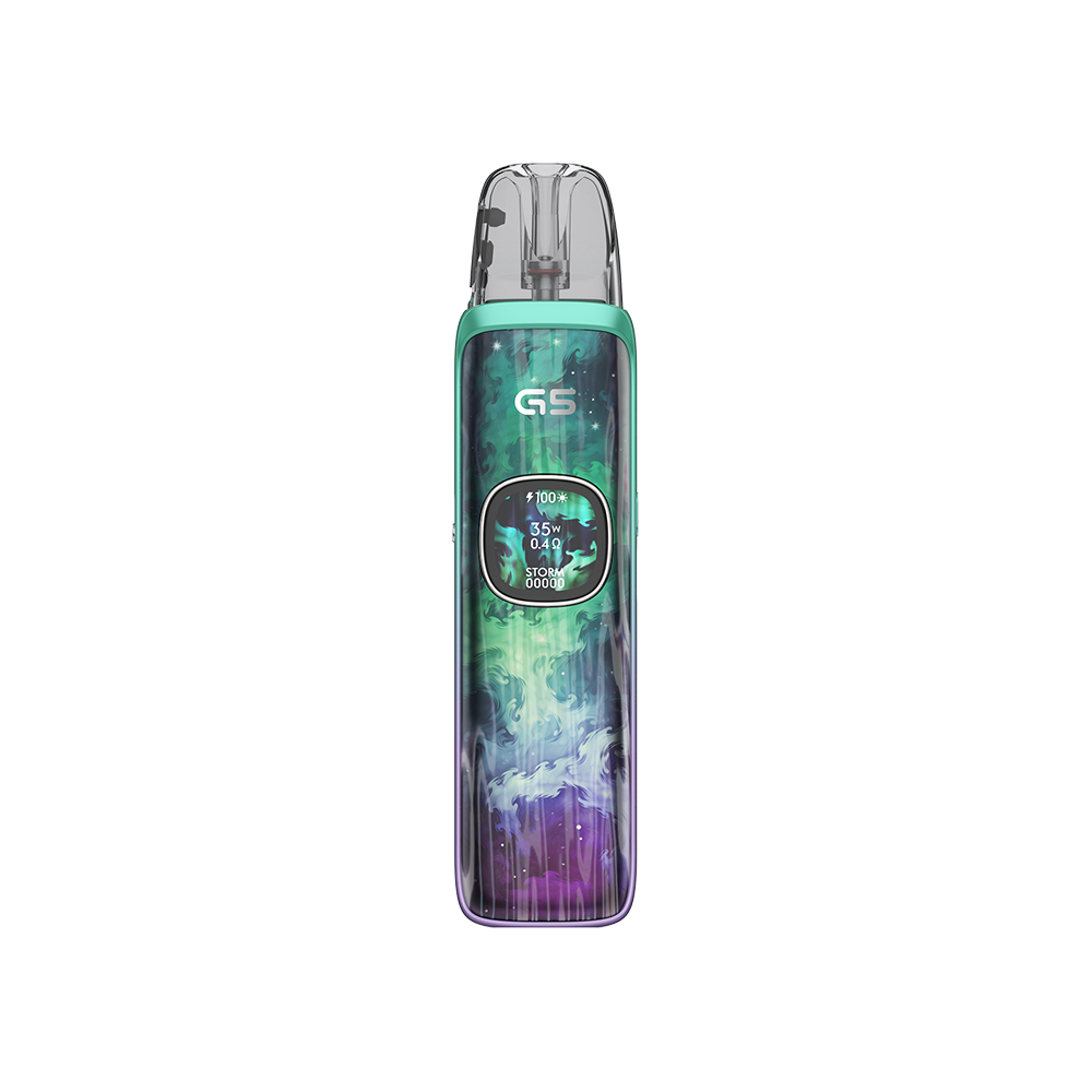 UWELL CALIBURN G5 Mystic Forest 设备正面外观，白底展示
