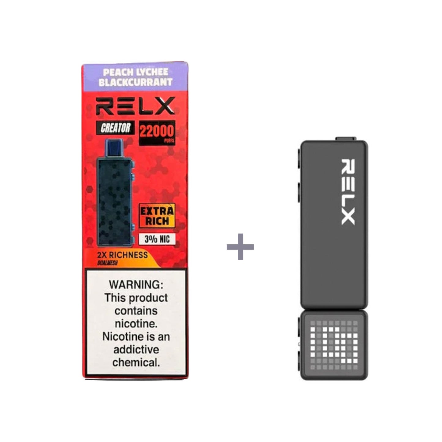 正品悦刻积木乐高RELX Creator 22000口烟弹/套装-多口味可选 (一代/二/三代杆弹通用） - 桃子荔枝黑加仑