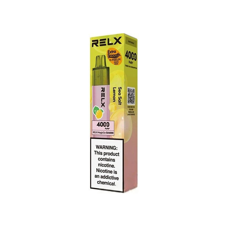 正品悦刻4000口 RELX MagicGo GA4000经典一次性电子烟 - 海盐柠檬
