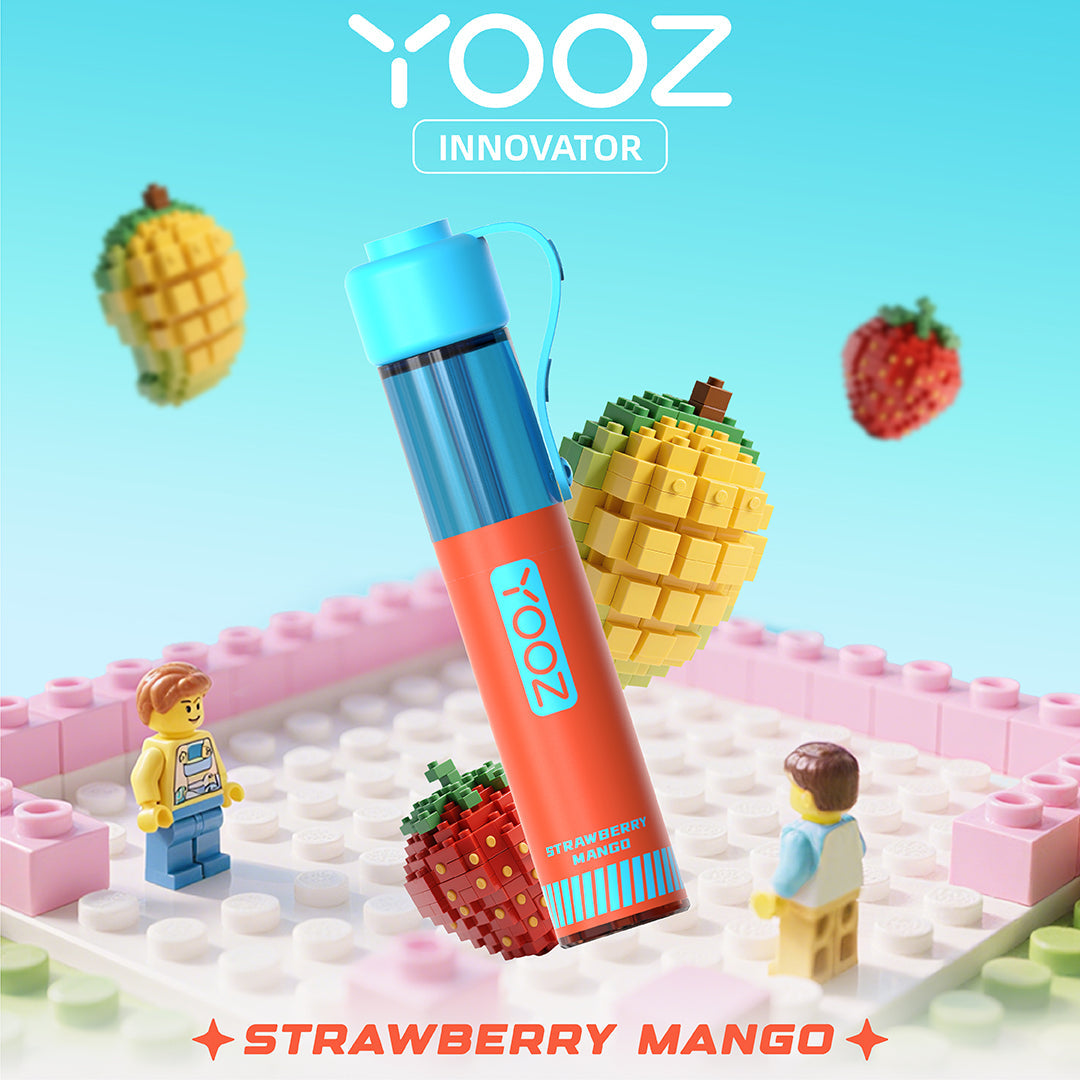 正品柚子积木YOOZ INNOVATOR电子烟食品级硅胶嘴帽冰爽型小烟-多口味可选 - 草莓芒果