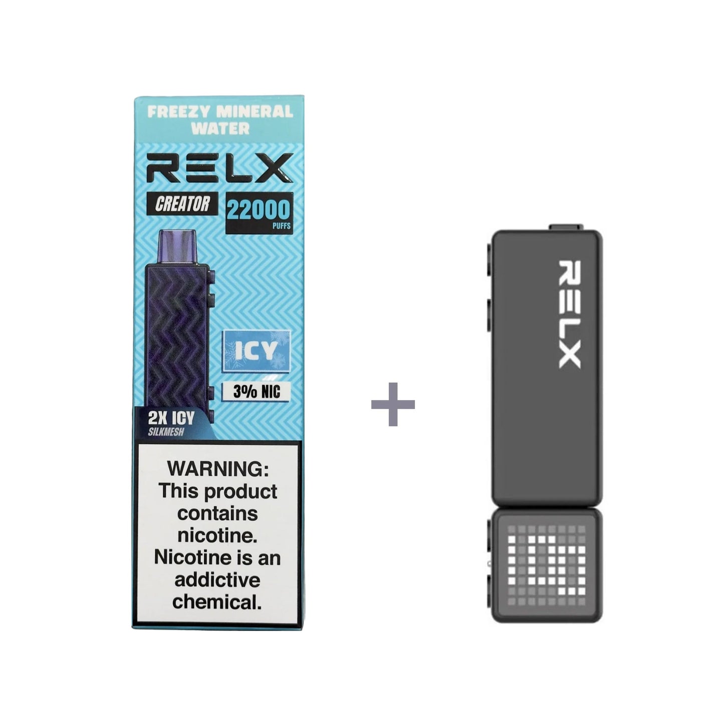 正品悦刻积木乐高RELX Creator 22000口烟弹/套装-多口味可选 (一代/二/三代杆弹通用） - 套装2(配正品二代杆) / 矿泉水