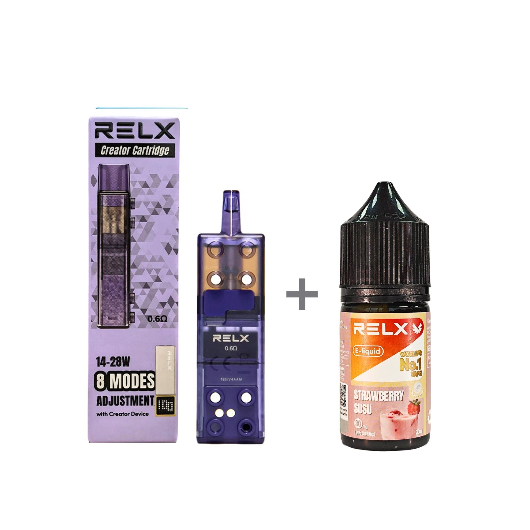 正品悦刻三代积木空弹烟油套餐(5ml容积RELX空弹+30ml正品RELX E-liquid)