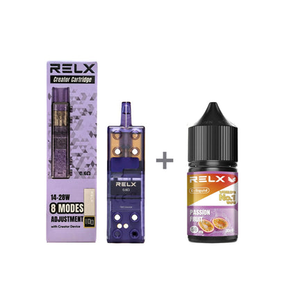 正品悦刻三代积木空弹烟油套餐(5ml容积RELX空弹+30ml正品RELX E-liquid) - 套装(空弹+烟油) / 百香果_5%Nic