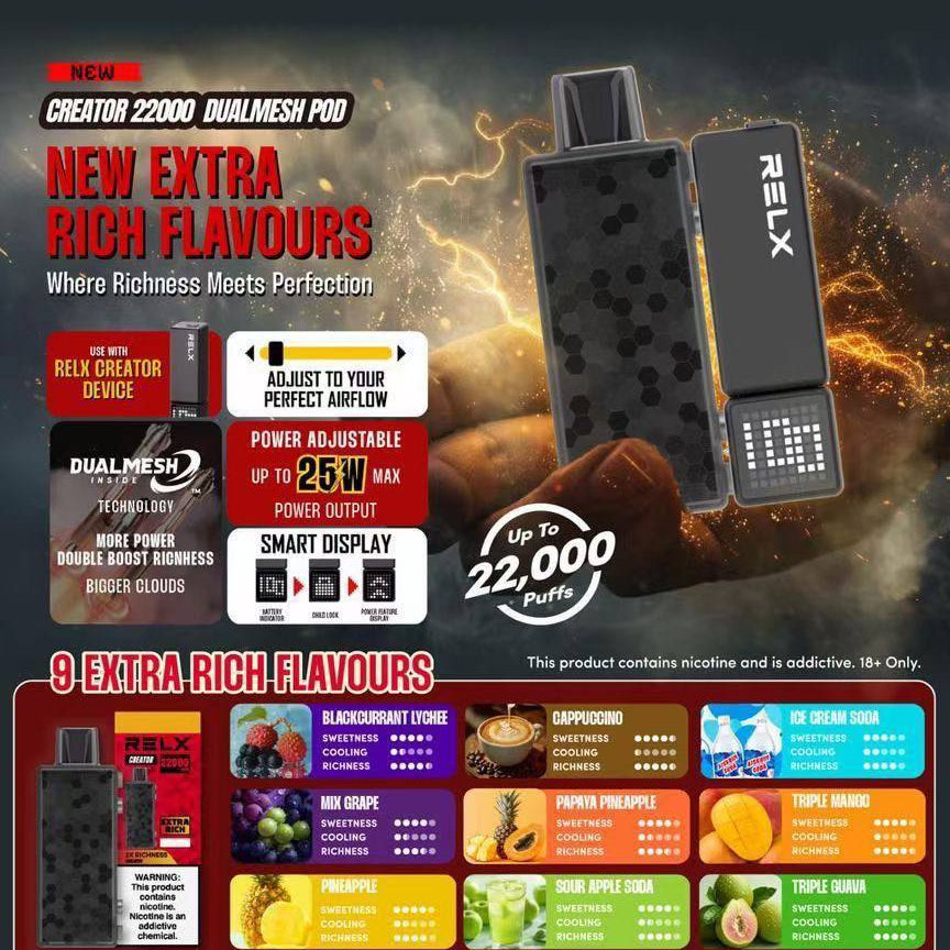 正品悦刻积木乐高RELX Creator 22000口烟弹/套装-多口味可选 (一代/二/三代杆弹通用）