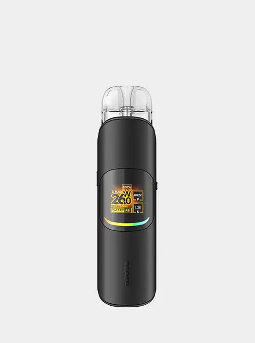Aspire Pixo Neo 黑色设备，完整机身浅灰白底展示